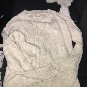 Cream preppy sweater